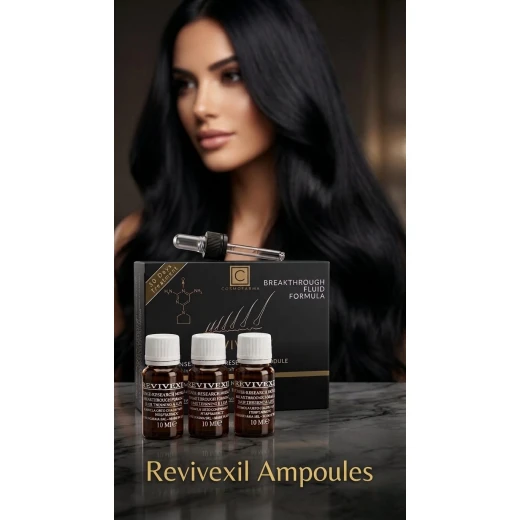 Cosmofarma Revivexil Hair Growth Ampoules – 3 Packs (10ml each) | Intensive Hair Treatment Formula Designed to Help Strengthen Hair, Reduce Hair Loss, and Support Healthier, Fuller-Looking Hair with Regular Use