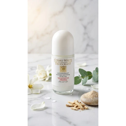 Cosmofarma Cosmo White Deodorant Roll On 50ml, Skin Brightening, Long Lasting Freshness Cosmofarma Cosmo White Deodorant Roll On 50ml, Skin Brightening, Long Lasting Freshness
