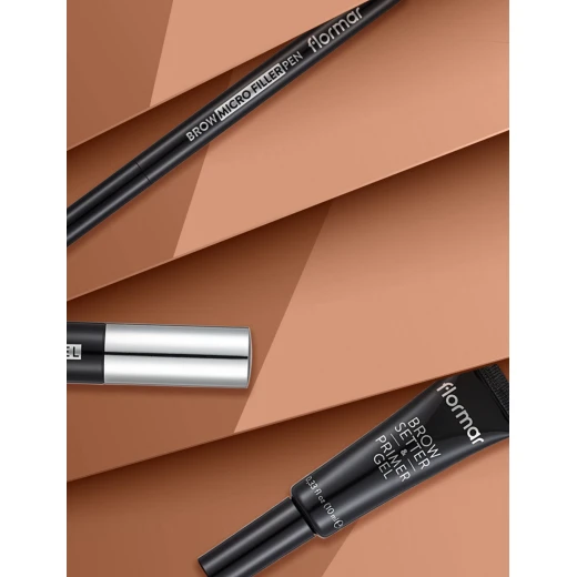 Flormar Brow Setter & Primer Gel Transparent Long-Lasting 10 ML Eyebrow Makeup - Image 3