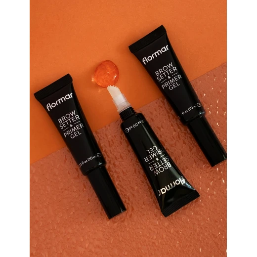 Flormar Brow Setter & Primer Gel Transparent Long-Lasting 10 ML Eyebrow Makeup - Image 5