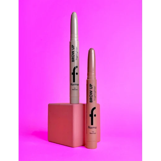 Flormar Brow Up Highlighter Pencil 002 Rose Gold – Lift & Highlight Eyebrow Pencil with Soft Pink Gold Shimmer, Long-Lasting Formula for Defining, Brightening, and Enhancing Brows with a Natural Radiant Finish - Image 3