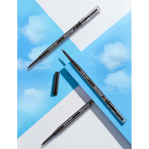 Flormar Ultra Thin Brow Pencil 004 Dark Brown 0.14g – Waterproof Long-Lasting Eyebrow Pencil with Ultra-Fine Tip for Precise Filling, Shaping, and Natural-Looking Defined Brows All Day - Image 4
