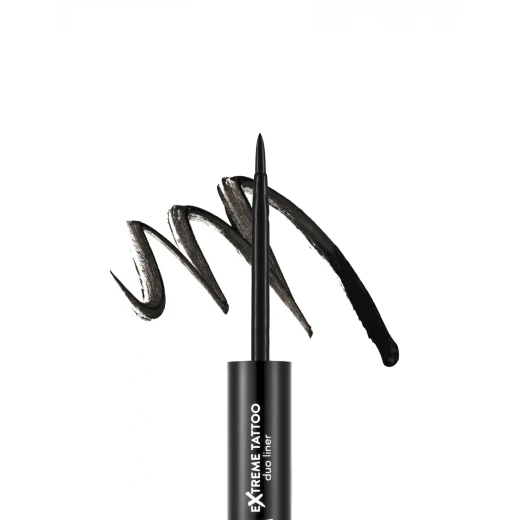 Flormar Extreme Tattoo Waterproof Eye & Brow Liner 01 Black 2.66g – Long-Lasting Dual-Use Pencil for Defining Eyes and Brows with Intense Color, Smooth Application, and Waterproof Formula for All-Day Wear - Image 2
