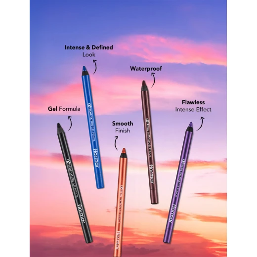 Flormar Extreme Tattoo Gel Pencil 009 Pink Star Waterproof Eyeliner 1.2g - Image 5