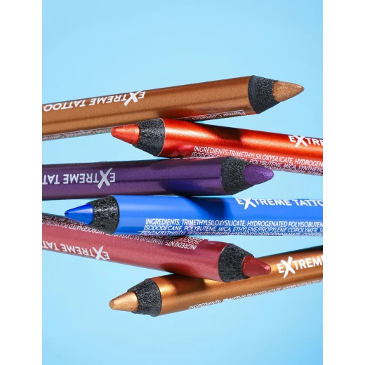 Flormar Extreme Tattoo Gel Pencil 007 Gold Storm Waterproof Eyeliner 1.2g - Image 2