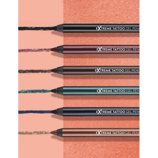 Flormar Extreme Tattoo Gel Pencil Intense Color 06 Black Waterproof Eyeliner 1.2g - Image 3