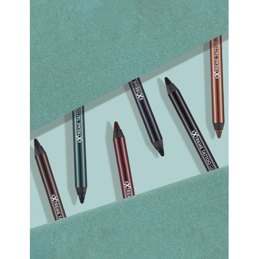 Flormar Extreme Tattoo Gel Pencil Intense Color 06 Black Waterproof Eyeliner 1.2g - Image 2