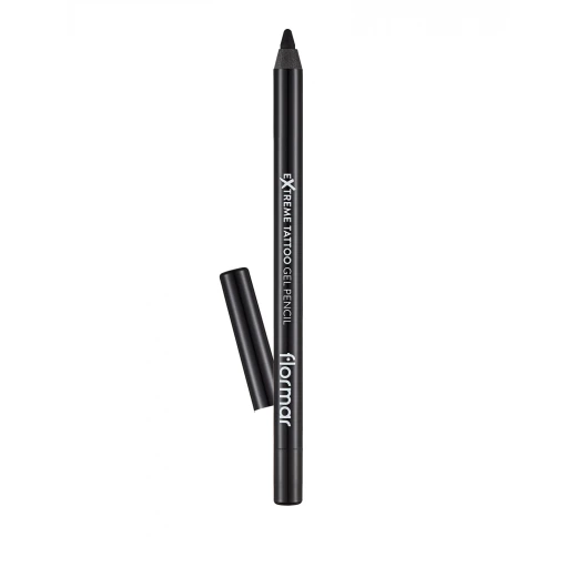 Flormar Extreme Tattoo Gel Pencil Intense Color 06 Black Waterproof Eyeliner 1.2g Flormar Extreme Tattoo Gel Pencil Intense Color 06 Black Waterproof Eyeliner 1.2g