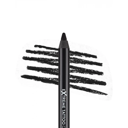 Flormar Extreme Tattoo Gel Pencil Intense Color 06 Black Waterproof Eyeliner 1.2g - Image 7