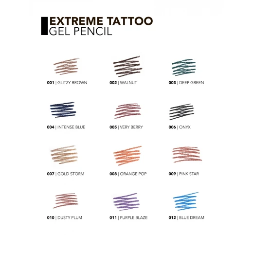 Flormar Extreme Tattoo Gel Pencil 005 Very Berry Waterproof Eyeliner 1.2g - Flormar - Image 3