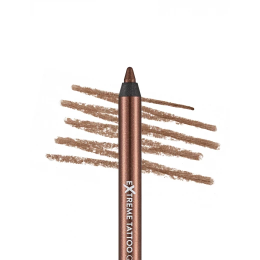 Flormar Extreme Tattoo Gel Pencil 001 Glitzy Brown Waterproof Eyeliner 1.2g - Image 2