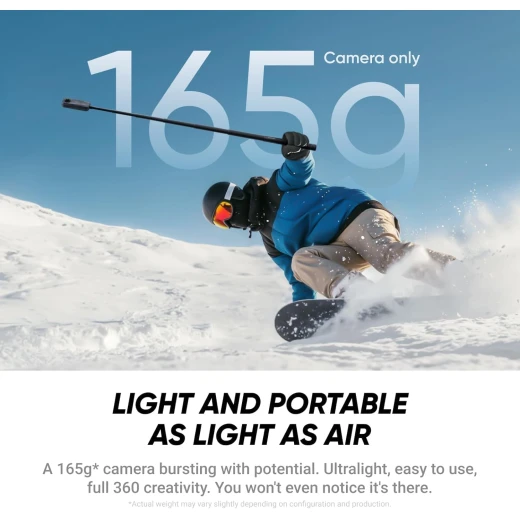 Insta360 X4 مجموعة كاميرا حركة 360 درجة، فيديو 8K مذهل، عصا سيلفي غير مرئية، تصميم مقاوم للماء، أسود، لتجارب لا تُنسى. - انستا 360 - Image 2