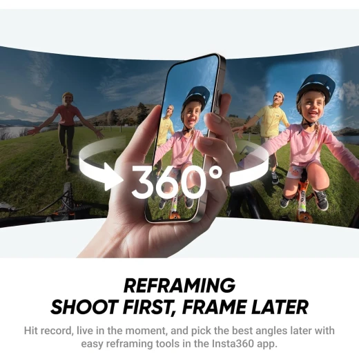 Insta360 X4 مجموعة كاميرا حركة 360 درجة، فيديو 8K مذهل، عصا سيلفي غير مرئية، تصميم مقاوم للماء، أسود، لتجارب لا تُنسى. - انستا 360 - Image 5