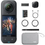 حزمة كاميرا Insta360 X5 360° المقاومة للماء 8K Essentials باللون الأسود - انستا 360