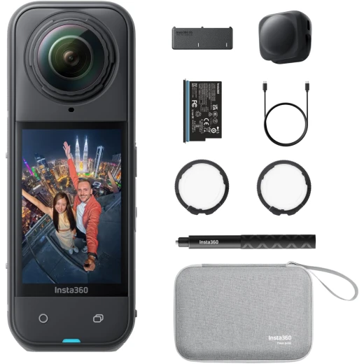 Insta360 X5 360° Waterproof 8K Action Camera Essentials Bundle Black Insta360 X5 360° Waterproof 8K Action Camera Essentials Bundle Black