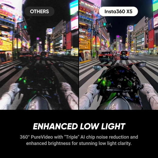 حزمة كاميرا Insta360 X5 360° المقاومة للماء 8K Essentials باللون الأسود - انستا 360 - Image 8