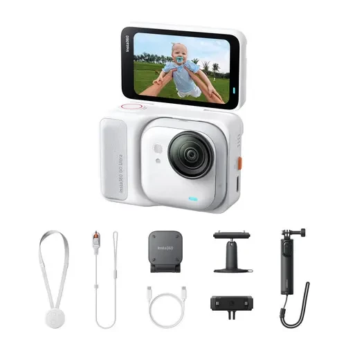 كاميرا انستا 360 GO فائقة الدقة 4K: صغيرة الحجم، قابلة للارتداء، مقاومة للماء، تصور بدقة 2.7K، حركة بطيئة، مثبت صورة مدمج، تصميم مضغوط كاميرا انستا 360 GO فائقة الدقة 4K: صغيرة الحجم، قابلة للارتداء، مقاومة للماء، تصور بدقة 2.7K، حركة بطيئة، مثبت صورة مدمج، تصميم مضغوط