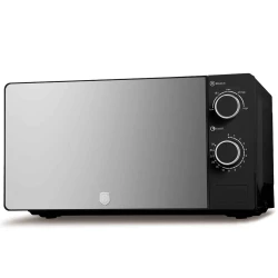 Berlinger Haus Matte Black 20L Mechanical Microwave Oven with Mirror Door