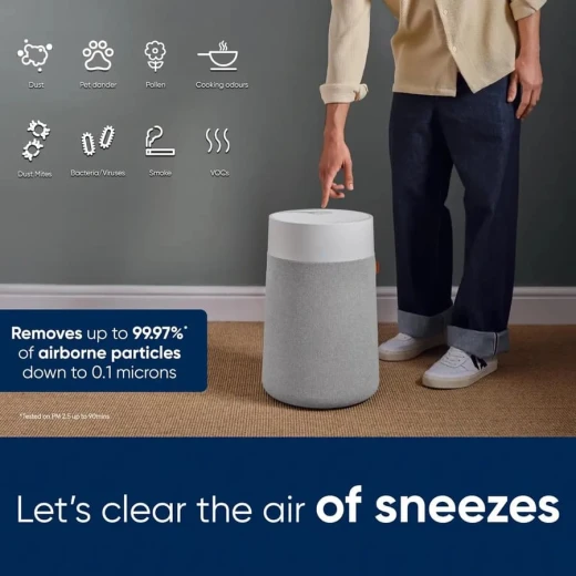 Blueair Blue Pure 3350i Max Air Purifier for Large Rooms, 164 sq.m Coverage, Grey/White - Blueair - Image 4