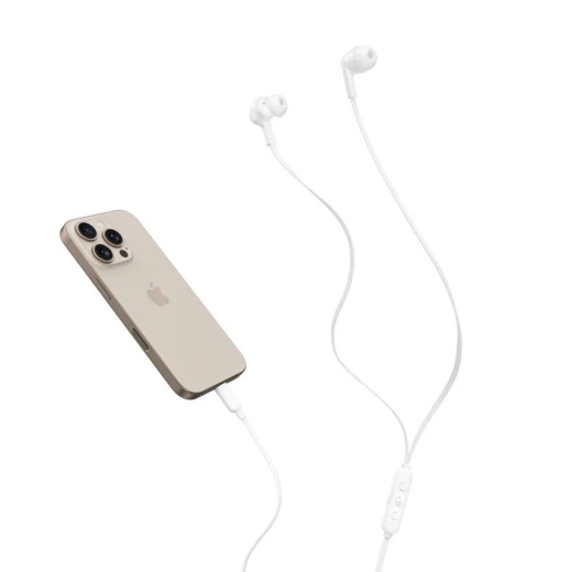 سماعة رأس سلكية بلينكين G3H0003hqWH للأذن للمكالمات والموسيقى USB Type C أبيض - Image 2