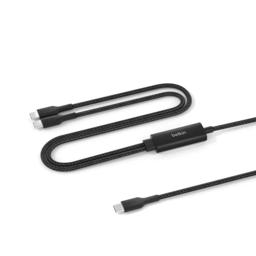 كابل بيلكن بوست تشارج برو مضفر USB C إلى USB C مزدوج 140 واط أسود، أبيض - بيلكين - Image 2