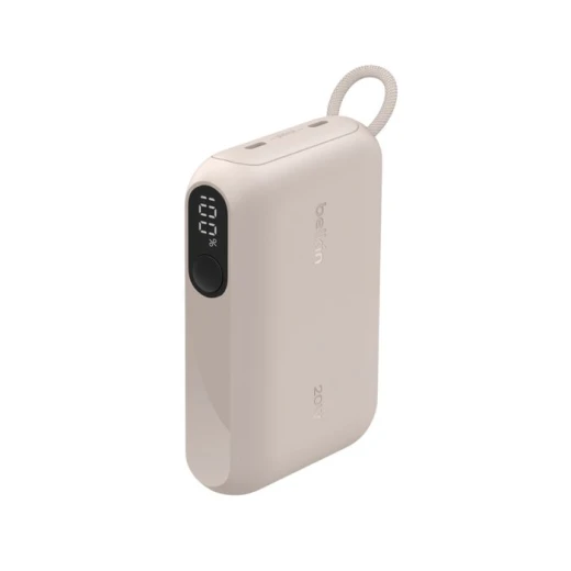 Belkin BoostCharge 10K Power Bank with Digital Display, 20W USB-C, Sand - Belkin - Image 5