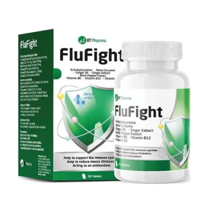 BT Pharma Flufight Tablets Immunity Booster Respiratory Support 30 Count - BT PHARMA