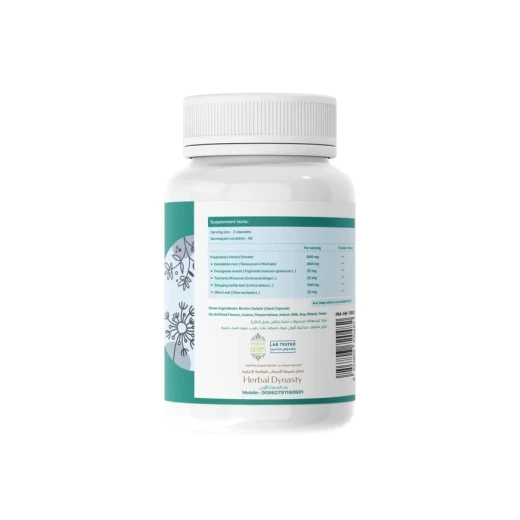 Herbal Dynasty Taraxaf 400mg Capsules, Herbal Blend for Skin Health, 60 Count - Herbal Dynasty - Image 3
