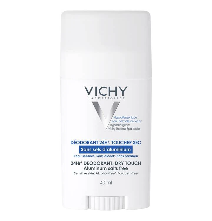 Vichy 24H Deodorant Stick for Sensitive Skin 40ml, Aluminum-Free - Vichy