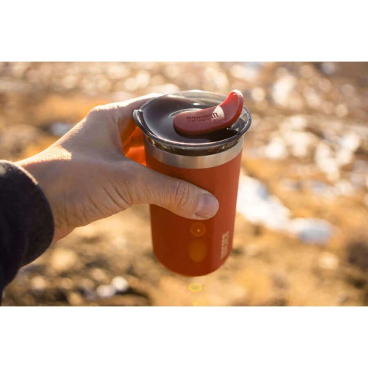 Wacaco Octaroma Lungo Carmine Red 10oz Vacuum Insulated Travel Mug, Spill Proof - WACACO - Image 5
