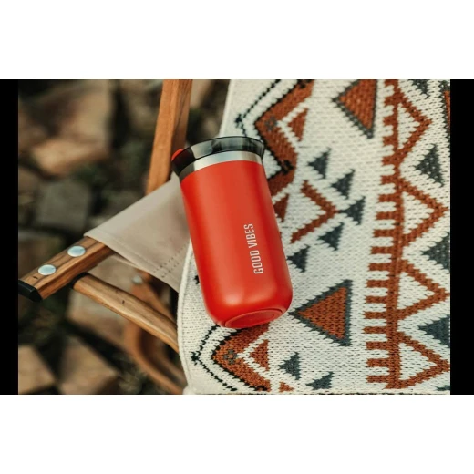 Wacaco Octaroma Lungo Carmine Red 10oz Vacuum Insulated Travel Mug, Spill Proof - WACACO - Image 3