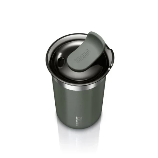 WACACO Octaroma Vacuum Insulated Mug 300ML – WC-OCTAROMA-GREY, Double Wall Stainless Steel Travel Mug, Vacuum Insulation for Hot and Cold Drinks, Leakproof Lid, Durable and Portable Design for Daily Coffee and Tea Use - WACACO - Image 4
