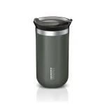 WACACO Octaroma Vacuum Insulated Mug 300ML – WC-OCTAROMA-GREY, Double Wall Stainless Steel Travel Mug, Vacuum Insulation for Hot and Cold Drinks, Leakproof Lid, Durable and Portable Design for Daily Coffee and Tea Use - WACACO