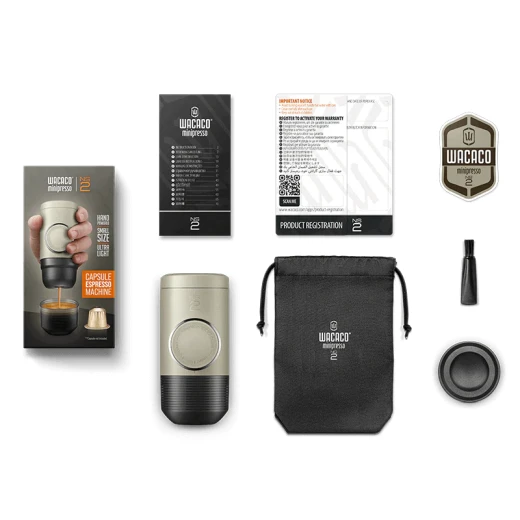 WACACO MINIPRESSO NS2 – WC-MINIP-NS2, Portable Espresso Machine, Compact Manual Coffee Maker for Nespresso Capsules, Lightweight Travel Design, Easy-to-Use Hand Pump System for Fresh Espresso Anywhere - WACACO - Image 4