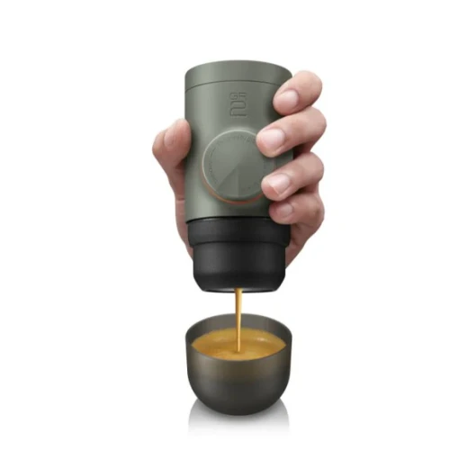 Wacaco Minipresso GR2 Portable Espresso Maker, Hand Powered, Gray, 8-12g Coffee - WACACO - Image 2