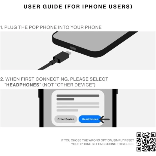 Native Union Pop Phone Retro Handset with USB C, Candy Color, for iPhone, iPad, Samsung - Native Union - Image 4