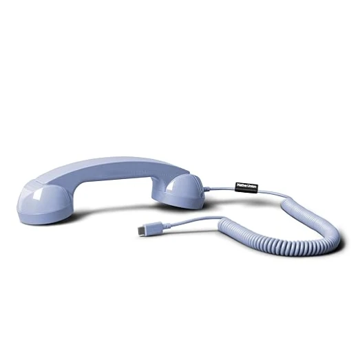 سماعة هاتف Native Union Pop Retro بمنفذ USB C لأجهزة iPhone و iPad وأزرق سماعة هاتف Native Union Pop Retro بمنفذ USB C لأجهزة iPhone و iPad وأزرق
