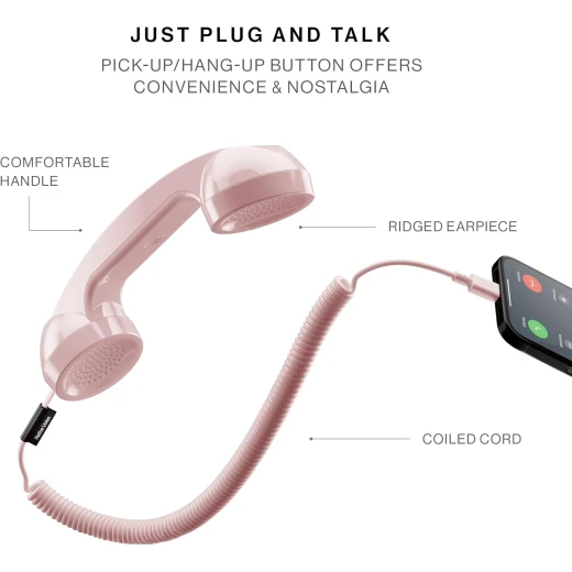 Native Union Pop Phone Retro Handset with USB C, Candy Color, for iPhone, iPad, Samsung - Native Union - Image 2