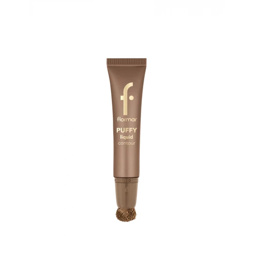 Flormar Puffy Liquid Contour 001 Amber 12 ML, Lightweight, Buildable, with Sponge Applicator - Flormar - Image 4