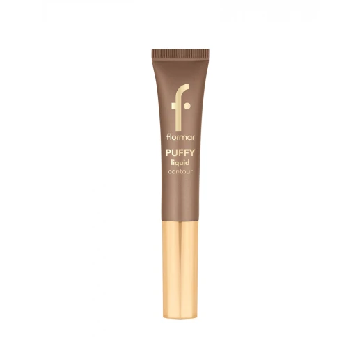 Flormar Puffy Liquid Contour 001 Amber 12 ML, Lightweight, Buildable, with Sponge Applicator