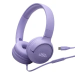 سماعات أذن JBL Tune 520C سلكية بمنفذ USB-C على الأذن لون أسود توفر صوت جهير غني تصميم خفيف الوزن ملاءمة مريحة مثالية للاستماع إلى الموسيقى والمكالمات ضمان لمدة 1 سنة متضمنة - جي بي ال