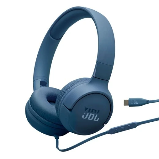 سماعات أذن JBL Tune 520C سلكية بمنفذ USB C أسود سماعات أذن JBL Tune 520C سلكية بمنفذ USB C أسود