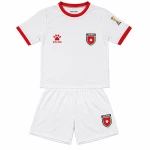 طقم منتخب الأردن للأطفال – تيشيرت وشورت أبيض مع اسم يزن ورقم 11، لعمر12-13 سنوات - إيليت سبورت