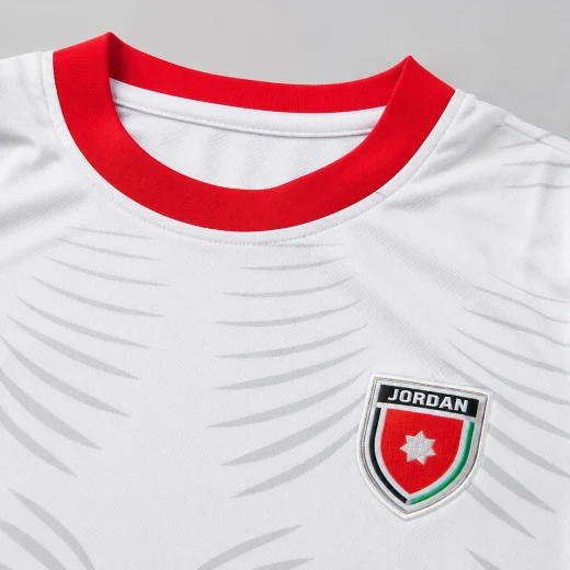 طقم منتخب الأردن للأطفال – تيشيرت وشورت أبيض مع اسم التعمري ورقم 10، لعمر 10-11سنوات - إيليت سبورت - Image 2