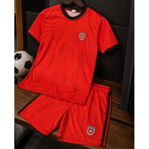 Jordan National Team Kids Football Kit – Red Soccer Shirt and Shorts Set for Boys, Ages 12-13 Years - Elite sport - Image 4