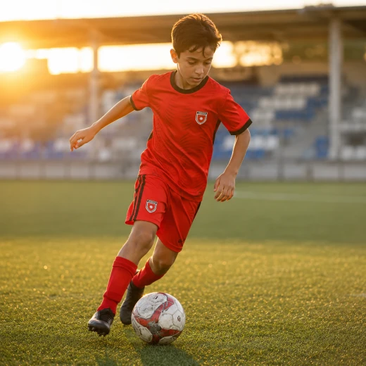 Jordan National Team Kids Football Kit – Red Soccer Shirt and Shorts Set for Boys, Ages 12-13 Years - Elite sport - Image 9