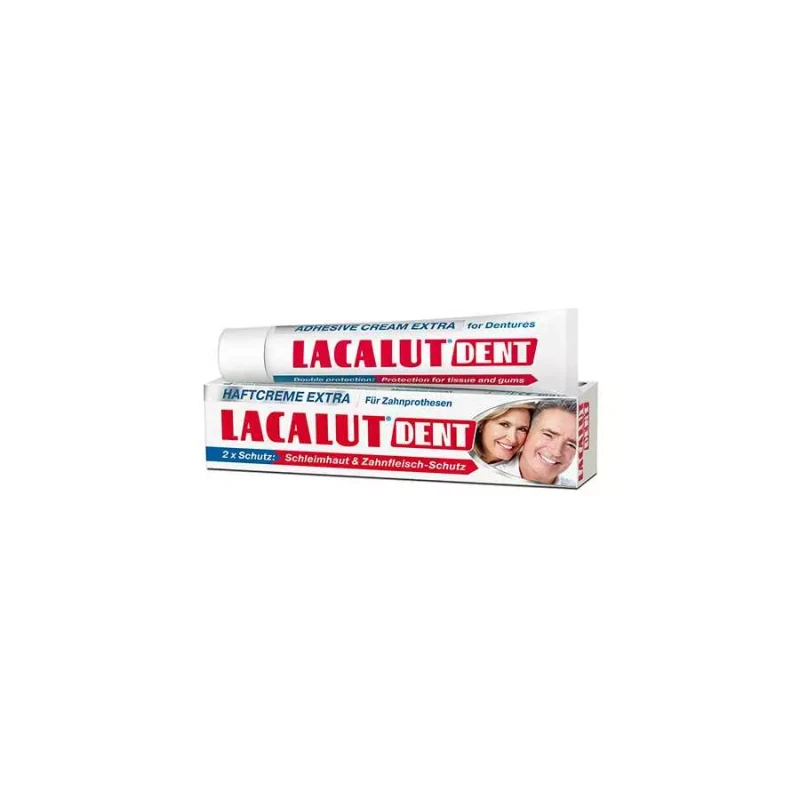 Lacalut Dent Adhesive Cream Extra 40g, Extra Strong Denture Fixative - Lacalut