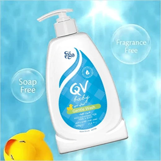 QV Baby Gentle Wash 500g, Soap Free, Fragrance Free, for Sensitive Skin - QV - Image 3