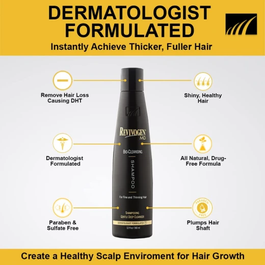 Revivogen MD Bio Cleansing Shampoo for Thinning Hair 12oz, DHT Blocker - Revivogen - Image 2