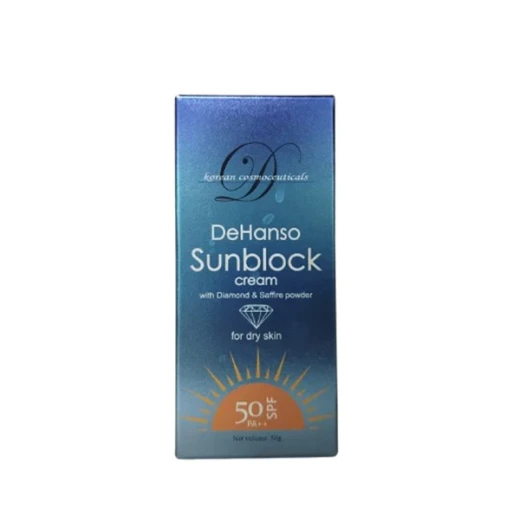 DeHanso Sunblock Cream with Diamond and Sapphire Powder for Dry Skin SPF50 50g - DeHanso - Image 2